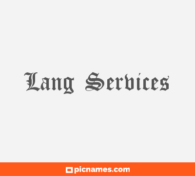 Lang Services